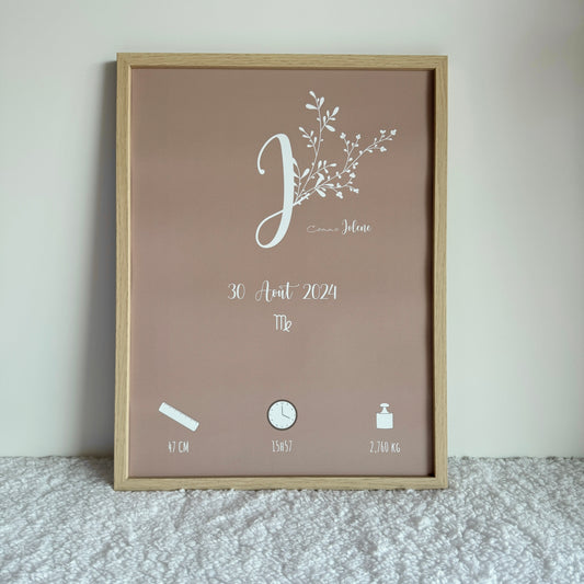 Affiche de naissance "Jolene"