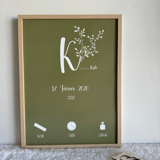 Affiche de naissance "Kyle"