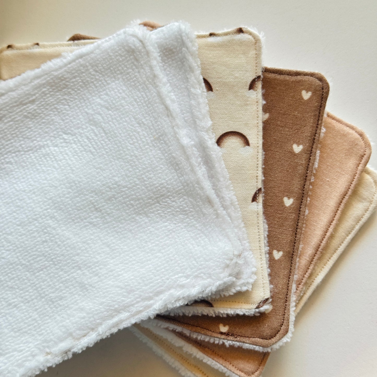 Lingettes réutilisables - Arc en ciel