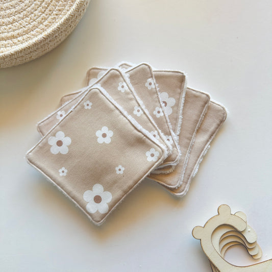 Lingettes réutilisables - Marguerites