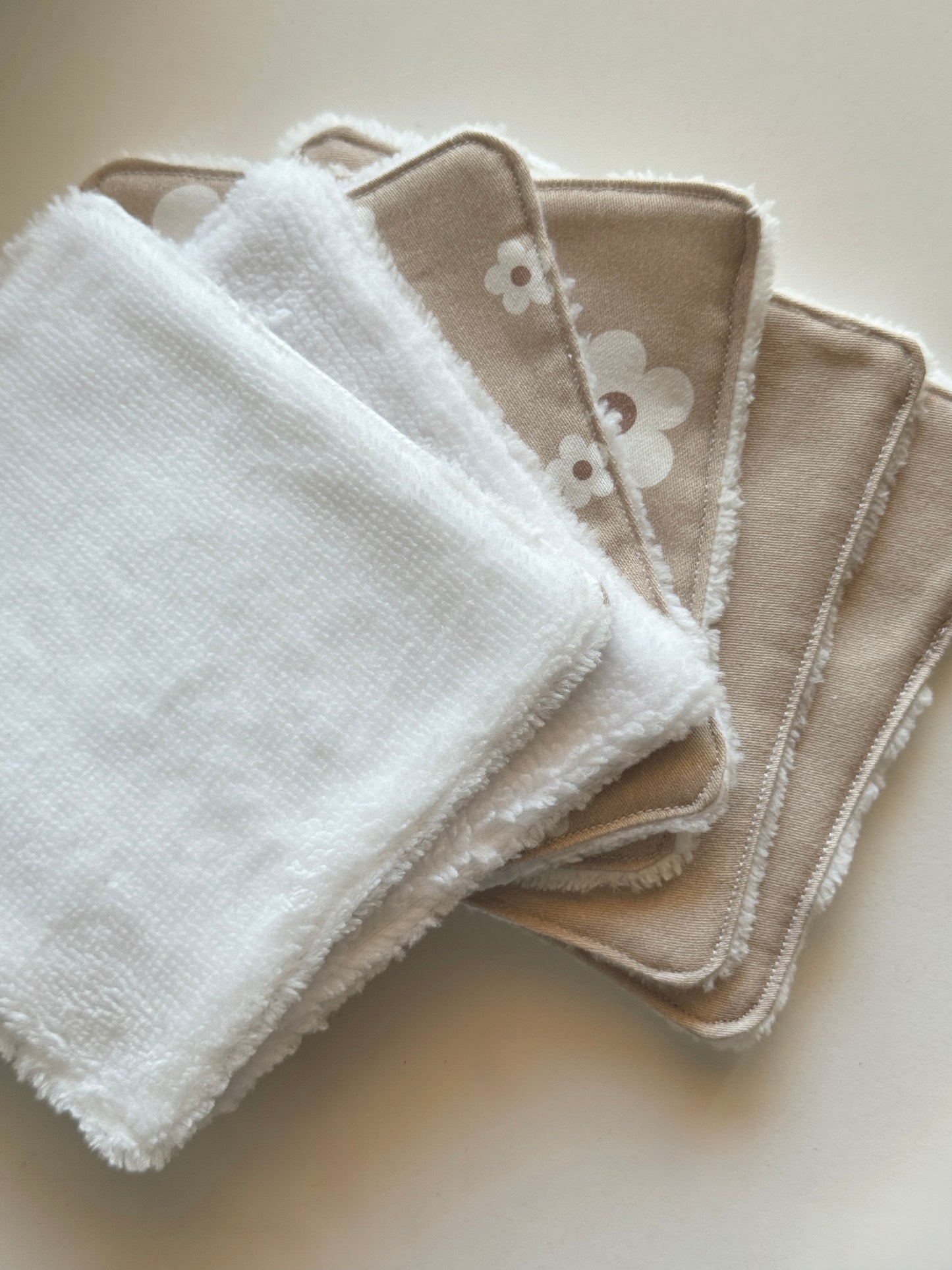 Lingettes réutilisables - Marguerites